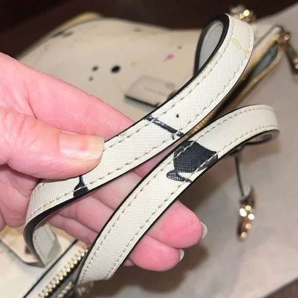 Henri Bendel West 57th Ltd Edition Splatter Paint Satchel Bag - Picture 12 of 14